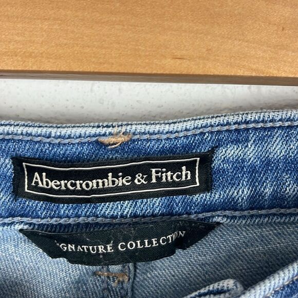 Abercrombie & Fitch high rise girlfriend patchwork jean - Picture 2 of 6